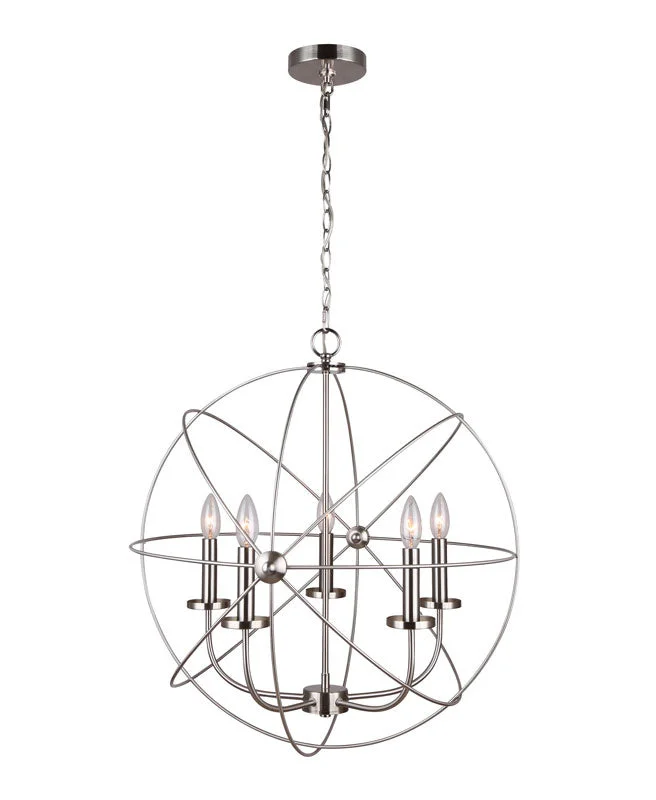 Track lighting with a brushed nickel finishCanarm ICH282B05BN25 Sumerside Brushed Nickel Farmhouse Orb Chandelier Track lighting with a brushed nickel finishCanarm ICH282B05BN25 Sumerside Brushed Nickel Farmhouse Orb Chandelier