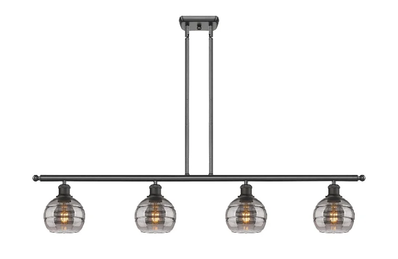 Industrial Ceiling - Mounted Lighting for Assembly PlantsBallston Four Light Island Pendant Industrial Ceiling - Mounted Lighting for Assembly PlantsBallston Four Light Island Pendant