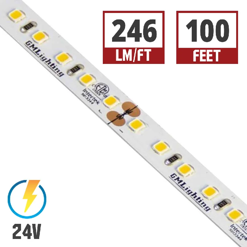 Shock - Resistant Industrial Lighting for Vibrating Machinery AreasLTR-P Pro LED Tape Light, 100ft Reel, 3500K, 246 Lumens per Ft, 3 watts per Ft, 24V Shock - Resistant Industrial Lighting for Vibrating Machinery AreasLTR-P Pro LED Tape Light, 100ft Reel, 3500K, 246 Lumens per Ft, 3 watts per Ft, 24V