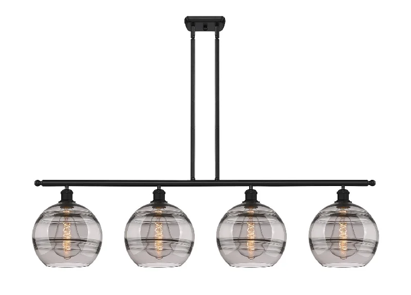 Industrial Area Lighting for Large Open SpacesBallston Four Light Island Pendant
