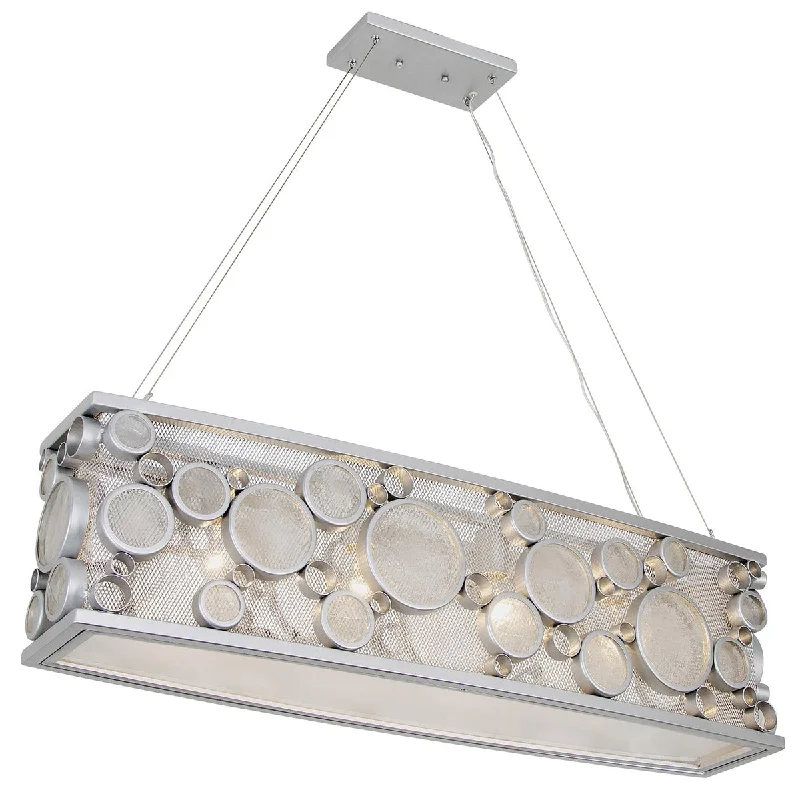 Track lighting for accentuating artworksVaraluz 165N04MS Fascination 4 Light 36 inch Pendant, Metallic Silver Track lighting for accentuating artworksVaraluz 165N04MS Fascination 4 Light 36 inch Pendant, Metallic Silver