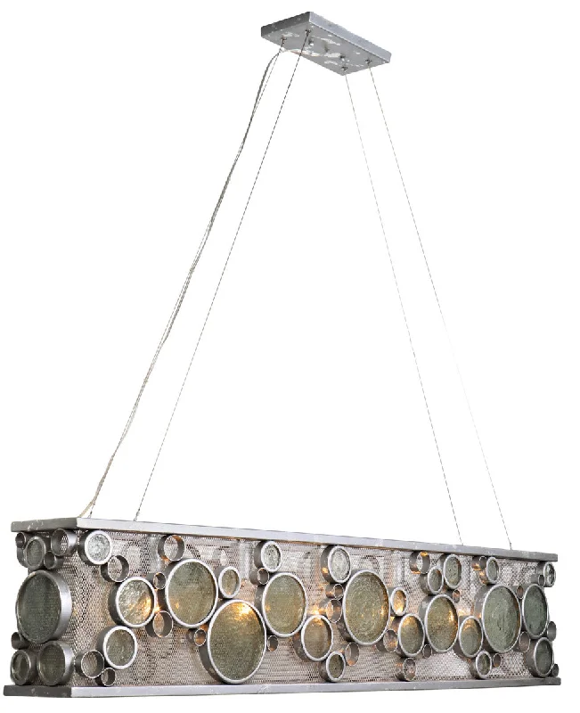 White track lighting for a clean lookVaraluz 165N05NV Fascination 5 Light 48 inch Linear Pendant, Nevada Silver White track lighting for a clean lookVaraluz 165N05NV Fascination 5 Light 48 inch Linear Pendant, Nevada Silver