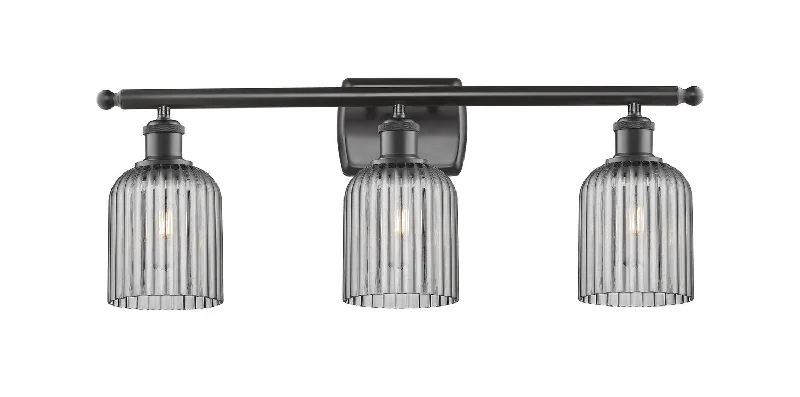 Industrial Lighting for Metal Fabrication ShopsBallston Three Light Bath Vanity