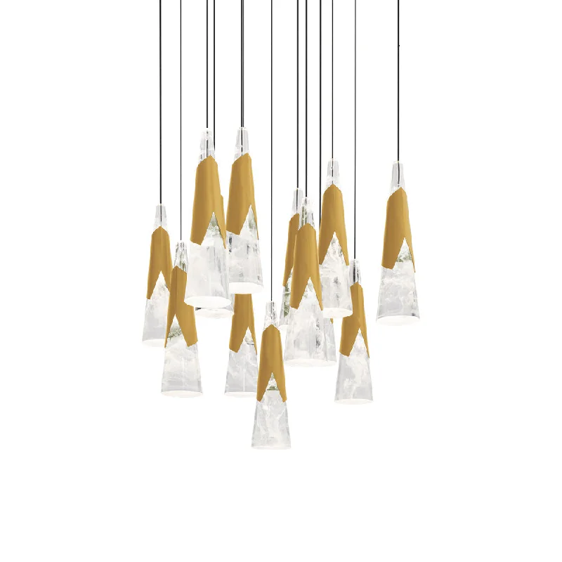 Track lighting for creating a moody atmosphereKilt Square LED Pendant Light