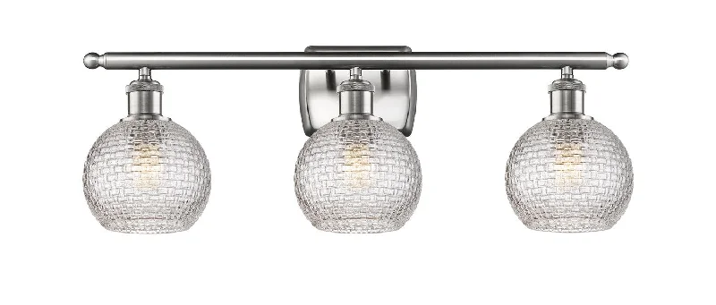 Shock - Resistant Industrial Lighting for Vibrating Machinery AreasBallston Three Light Bath Vanity Shock - Resistant Industrial Lighting for Vibrating Machinery AreasBallston Three Light Bath Vanity
