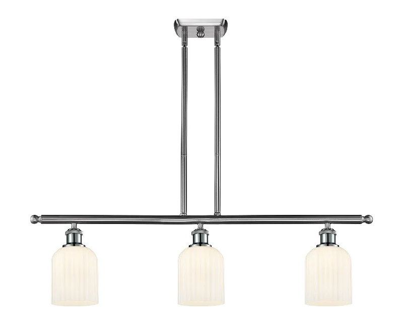 Industrial Area Lighting for Large Open SpacesBallston Three Light Island Pendant