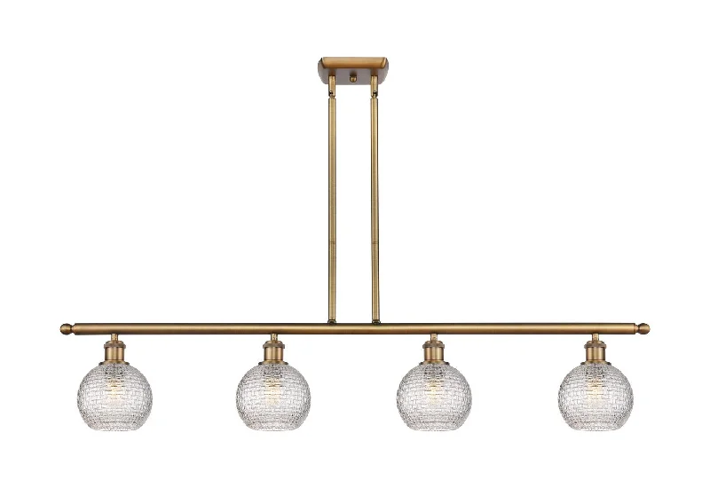 Industrial Ceiling - Mounted Lighting for Assembly PlantsBallston Four Light Island Pendant Industrial Ceiling - Mounted Lighting for Assembly PlantsBallston Four Light Island Pendant