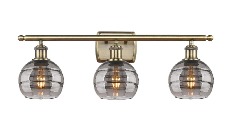 Industrial Wall - Mounted Lighting for Workshop WallsBallston Three Light Bath Vanity Industrial Wall - Mounted Lighting for Workshop WallsBallston Three Light Bath Vanity