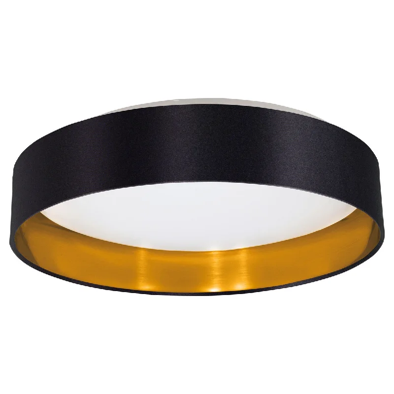 Track lighting with clear glass shadesEglo 31622A Maserlo LED 16 inch Black and Gold Flush Mount Track lighting with clear glass shadesEglo 31622A Maserlo LED 16 inch Black and Gold Flush Mount