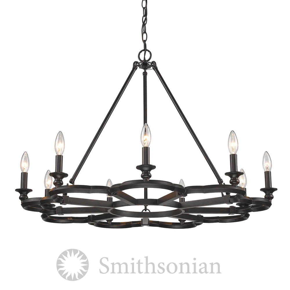 Track lighting with a brushed nickel finishGolden Lighting 5926-9 ABZ Saxon 9 Light Aged Bronze Chandelier Track lighting with a brushed nickel finishGolden Lighting 5926-9 ABZ Saxon 9 Light Aged Bronze Chandelier