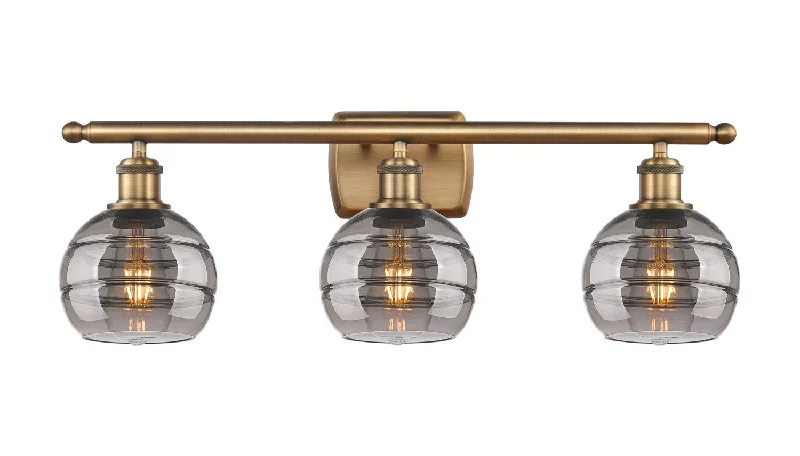 Industrial Exit Sign Lighting for Quick EvacuationBallston Three Light Bath Vanity