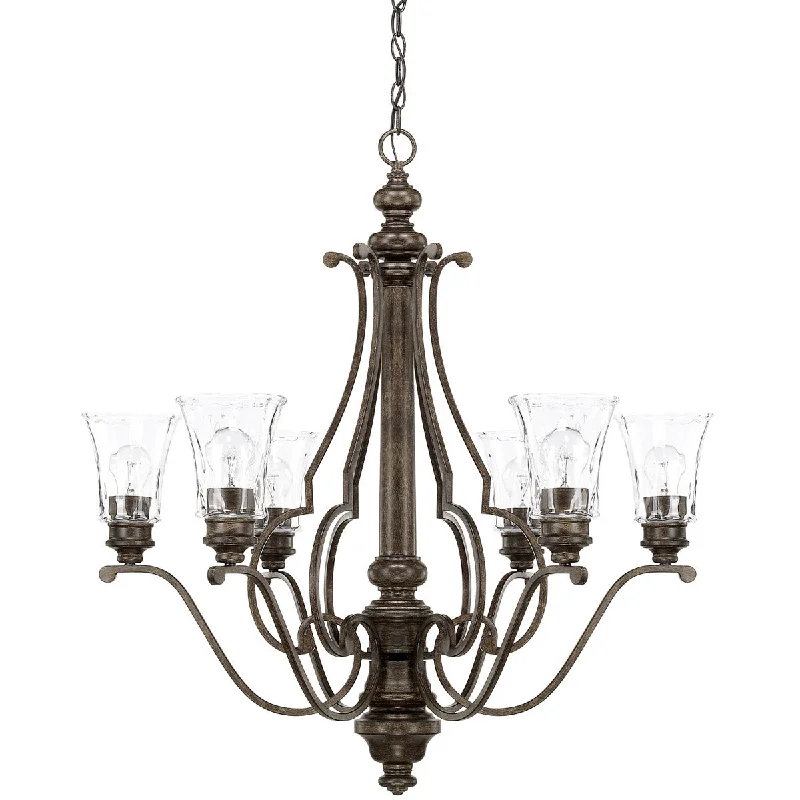 Track lighting with a minimalist track designCapital Lighting 417461RB-372 Sinclaire 6 Light 32 inch Chandelier, Renaissance Brown Track lighting with a minimalist track designCapital Lighting 417461RB-372 Sinclaire 6 Light 32 inch Chandelier, Renaissance Brown