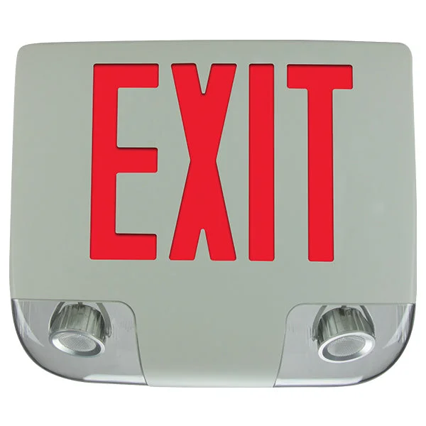 Track lighting with a chunky, bold designExitronix 400C-2-WW Die-Cast Aluminum LED Exit Combo Track lighting with a chunky, bold designExitronix 400C-2-WW Die-Cast Aluminum LED Exit Combo
