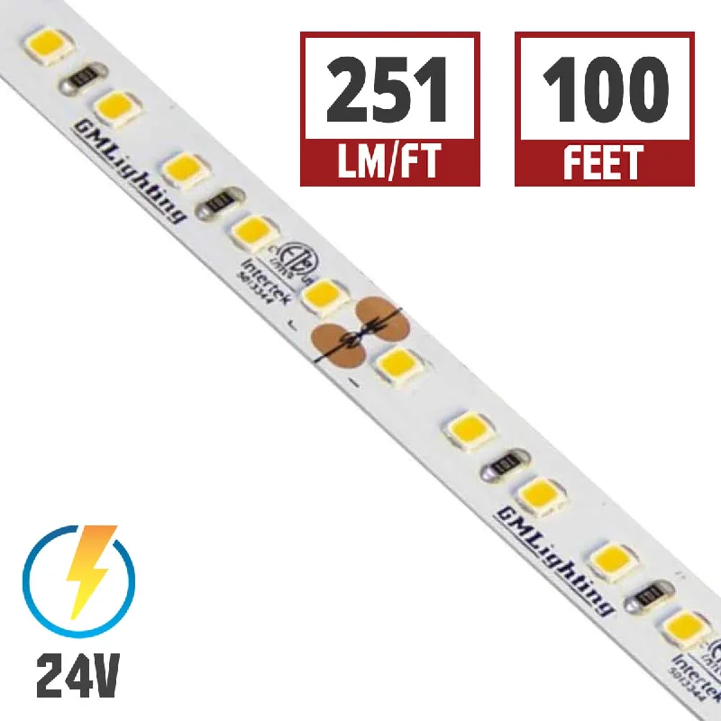 Dimmable Industrial Lighting for Ambiance ControlLTR-P Pro LED Tape Light, 100ft Reel, 4000K, 251 Lumens per Ft, 3 watts per Ft, 24V Dimmable Industrial Lighting for Ambiance ControlLTR-P Pro LED Tape Light, 100ft Reel, 4000K, 251 Lumens per Ft, 3 watts per Ft, 24V