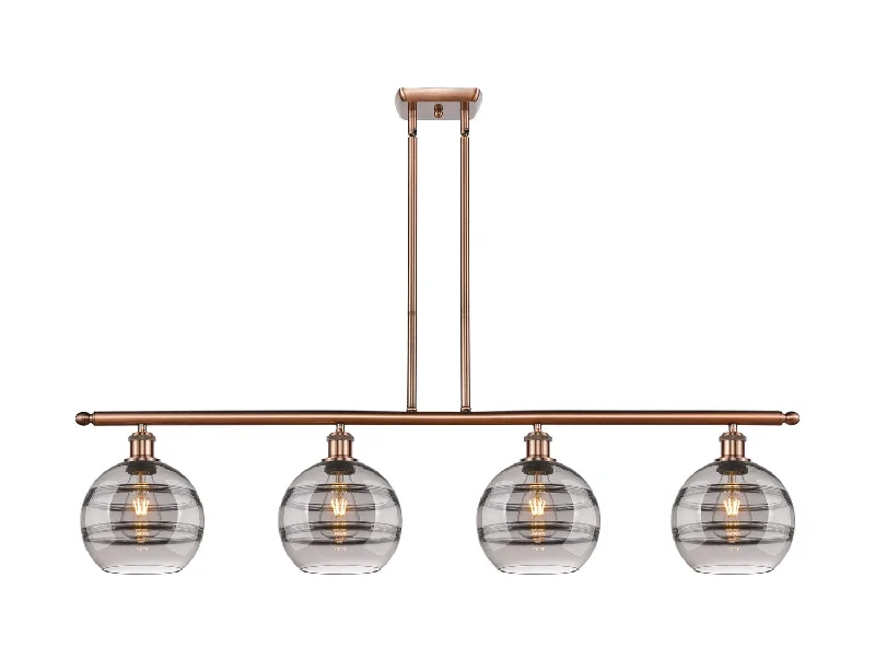 Industrial Area Lighting for Large Open SpacesBallston Four Light Island Pendant