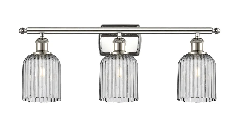 Industrial Lighting for Metal Fabrication ShopsBallston Three Light Bath Vanity