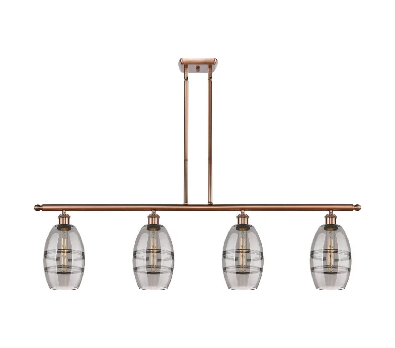 Industrial Area Lighting for Large Open SpacesBallston Four Light Island Pendant