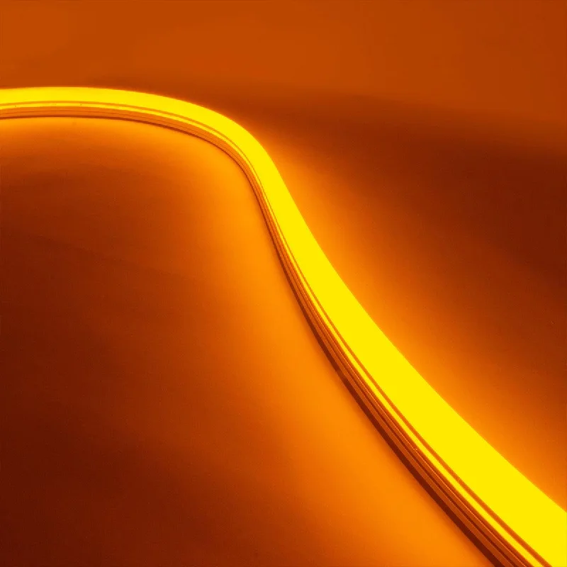 Industrial Lighting for Textile Mills16ft Neon Blaze Flexible LED Lighting, Gold, 24V, Side Bending