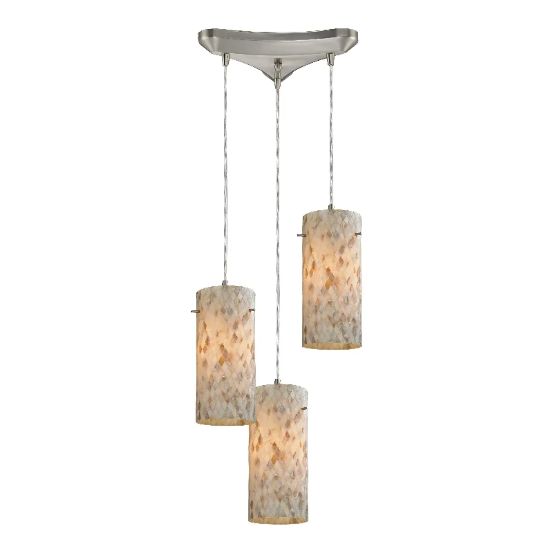 Track lighting with adjustable armsCapri 10" Wide 3-Light Pendant