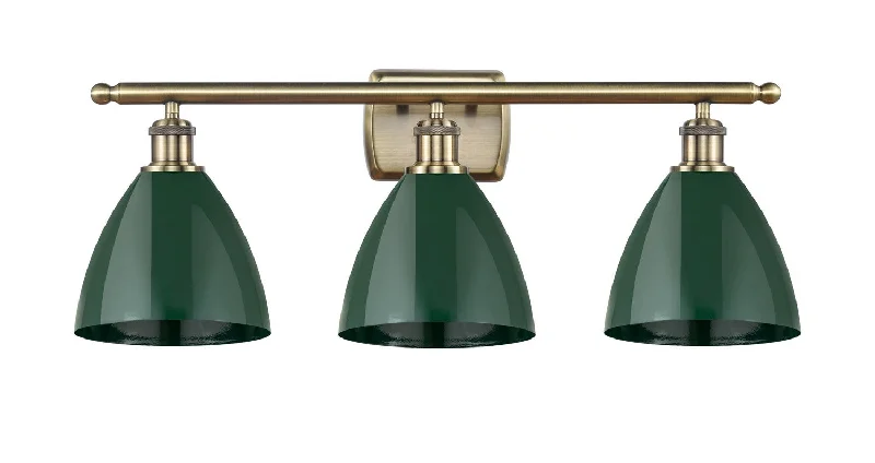 Industrial Lighting for Printing Press FacilitiesBallston Three Light Bath Vanity