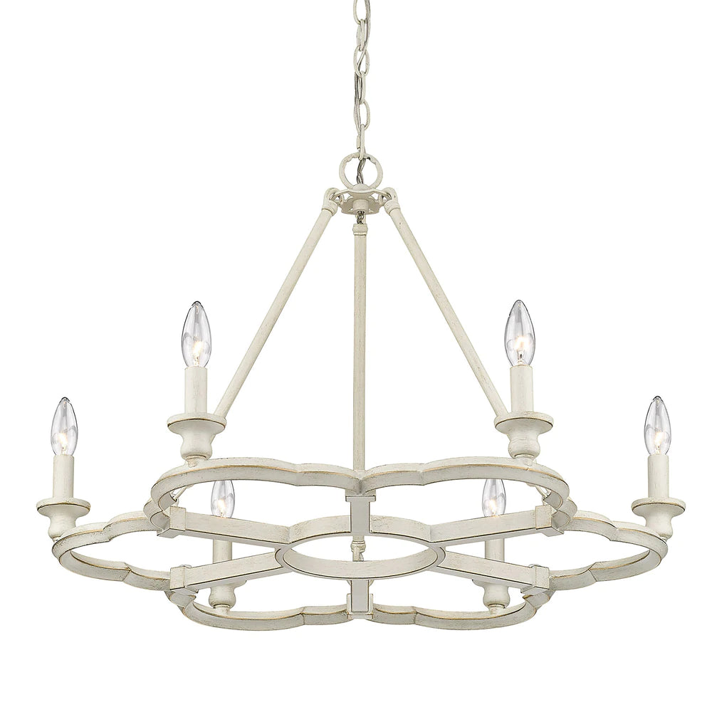 Track lighting for updating office lobbiesGolden Lighting 5926-6 FW Saxon 6 Light French White Chandelier Track lighting for updating office lobbiesGolden Lighting 5926-6 FW Saxon 6 Light French White Chandelier