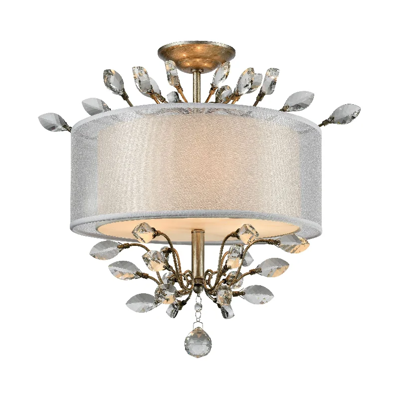 Track lighting for photography studiosAsbury 19" Wide 3-Light Semi Flush Mount