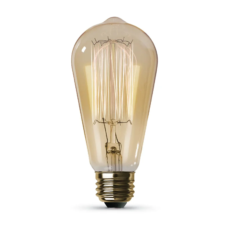 Track lighting with a long - lasting lifespanFeit 40ST19 40W ST19 Vintage Amber Incandescent Light Bulb Track lighting with a long - lasting lifespanFeit 40ST19 40W ST19 Vintage Amber Incandescent Light Bulb