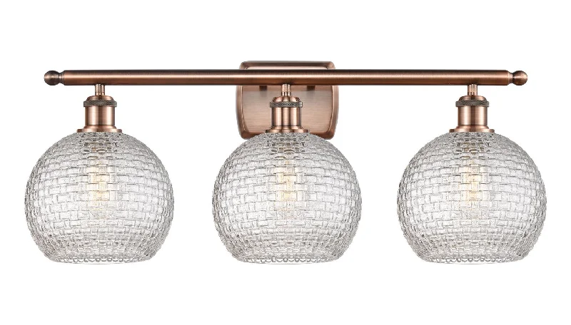 Industrial Lighting for Printing Press FacilitiesBallston Three Light Bath Vanity