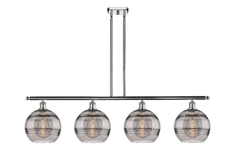 Industrial Area Lighting for Large Open SpacesBallston Four Light Island Pendant