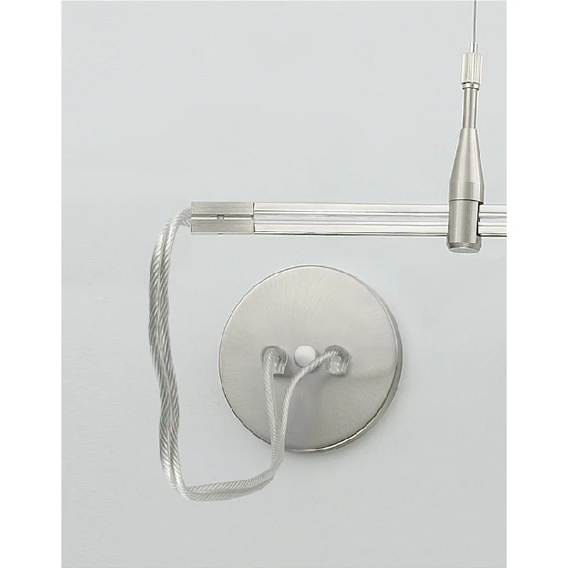 Track lighting with swivel heads for precise aimingMonoRail End Power Feed