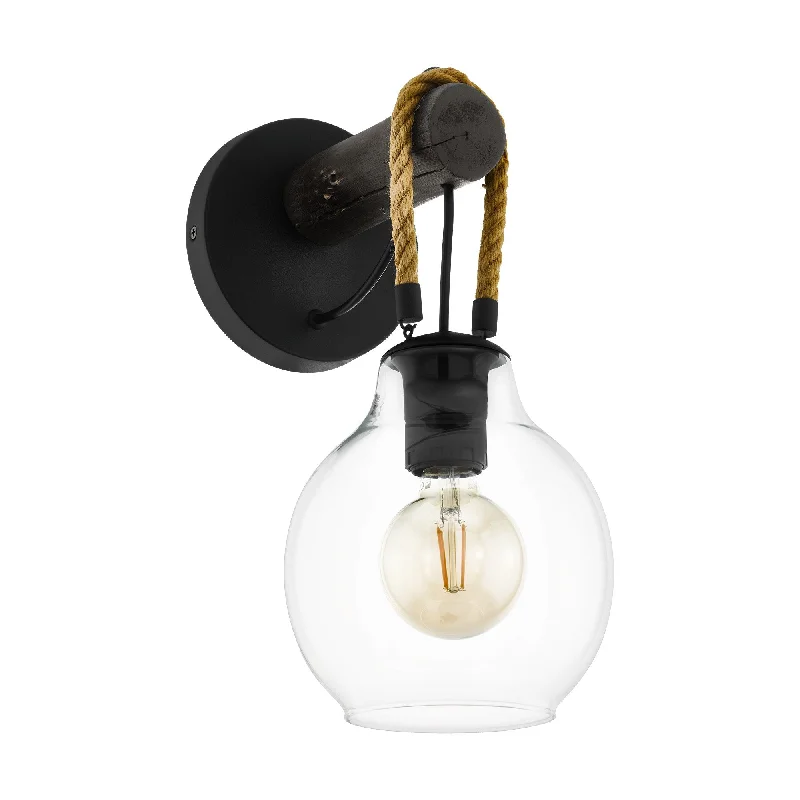 Track lighting for outdoor gardensEglo 43619A Roding Rope Accented Clear Glass Sconce Track lighting for outdoor gardensEglo 43619A Roding Rope Accented Clear Glass Sconce
