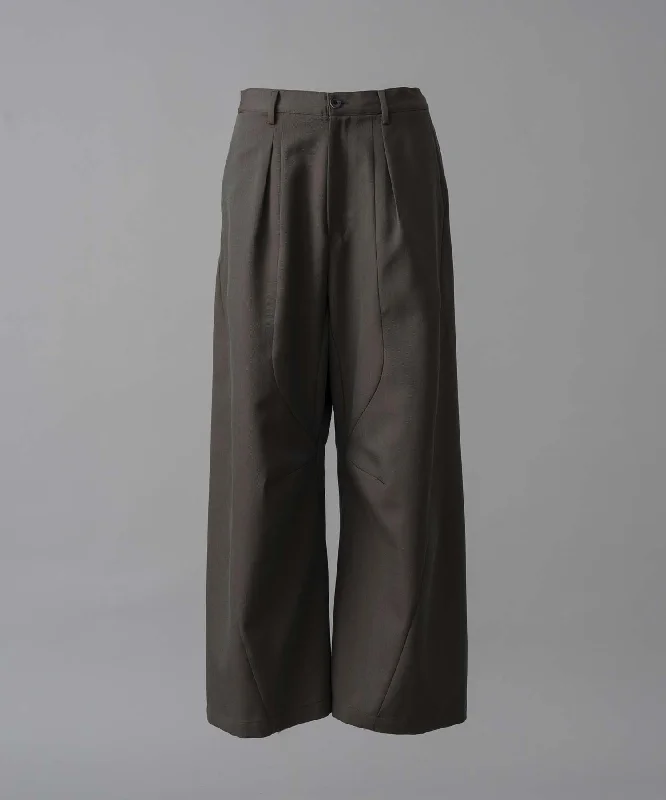 【24AW PRE-ORDER】Chambray Wool Prime-Wide Three-Dimensional Cutting Pants