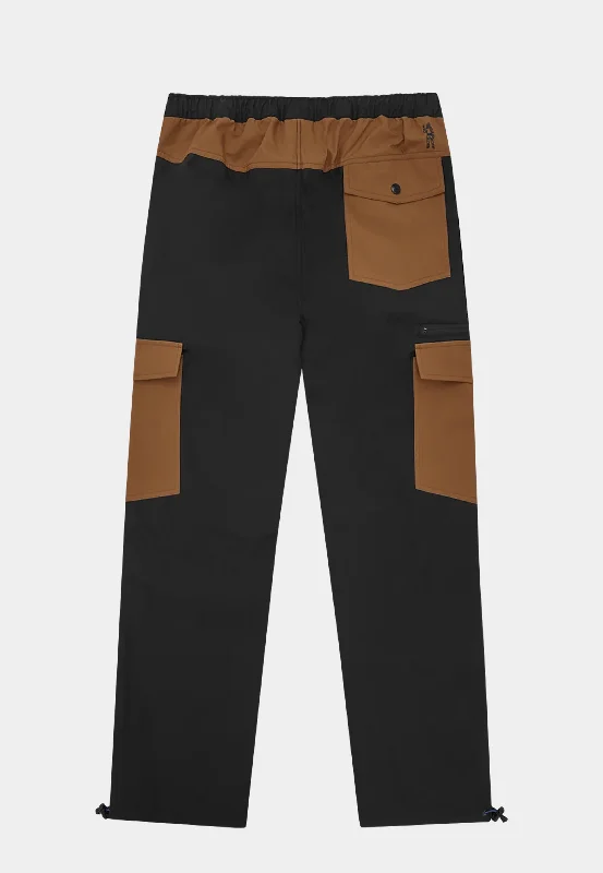 Bbc Panelled Tech Pant Black/Brown