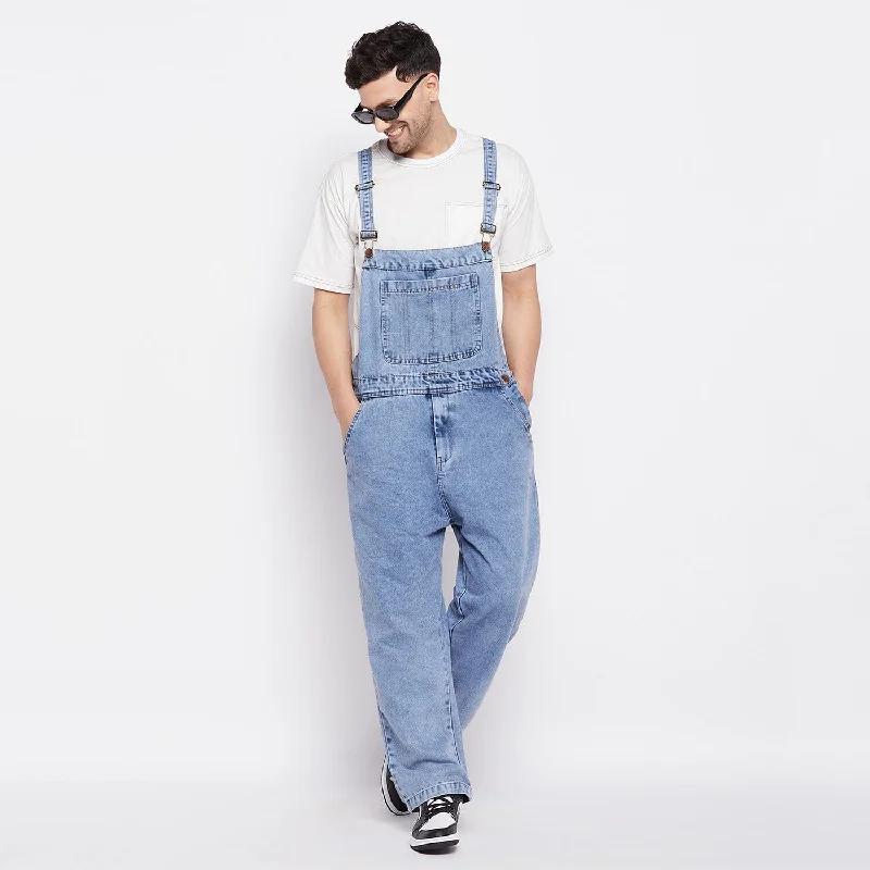 Blue Baggy Carpenter Dungaree