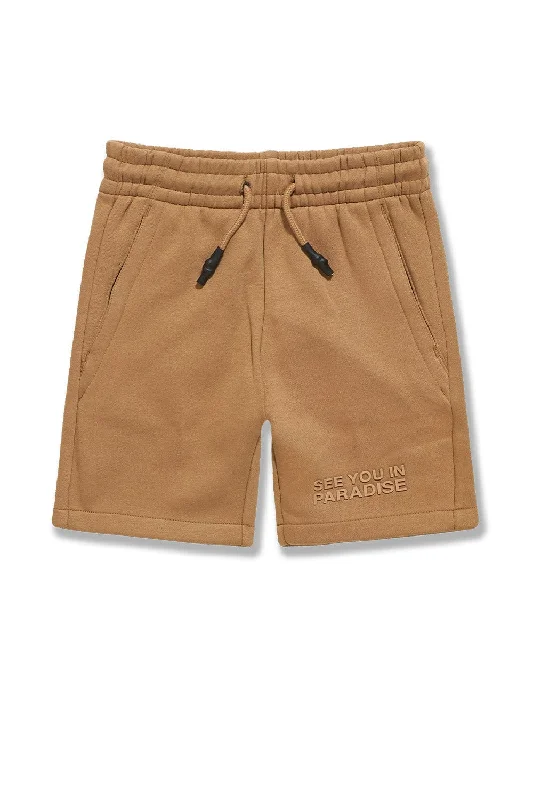 Kids Paradise Tonal Shorts (Mocha)