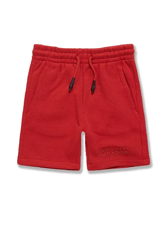 Kids Paradise Tonal Shorts (Red)