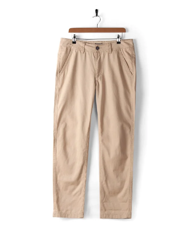 Meltan - Mens Straight Leg Twill Trouser - Cream