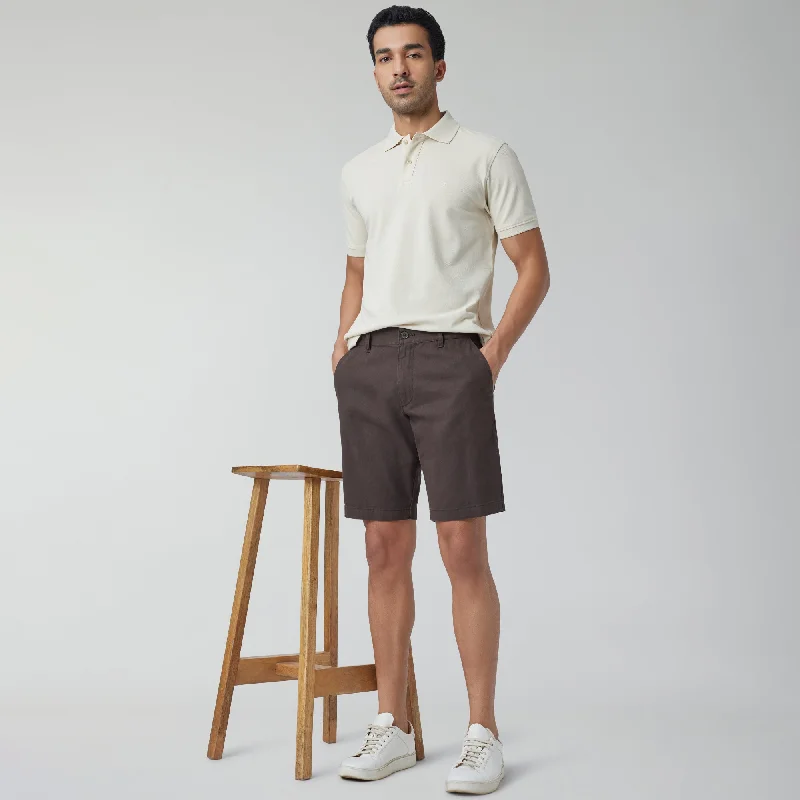 Element Cotton Chinos Shorts For Men Malt Brown