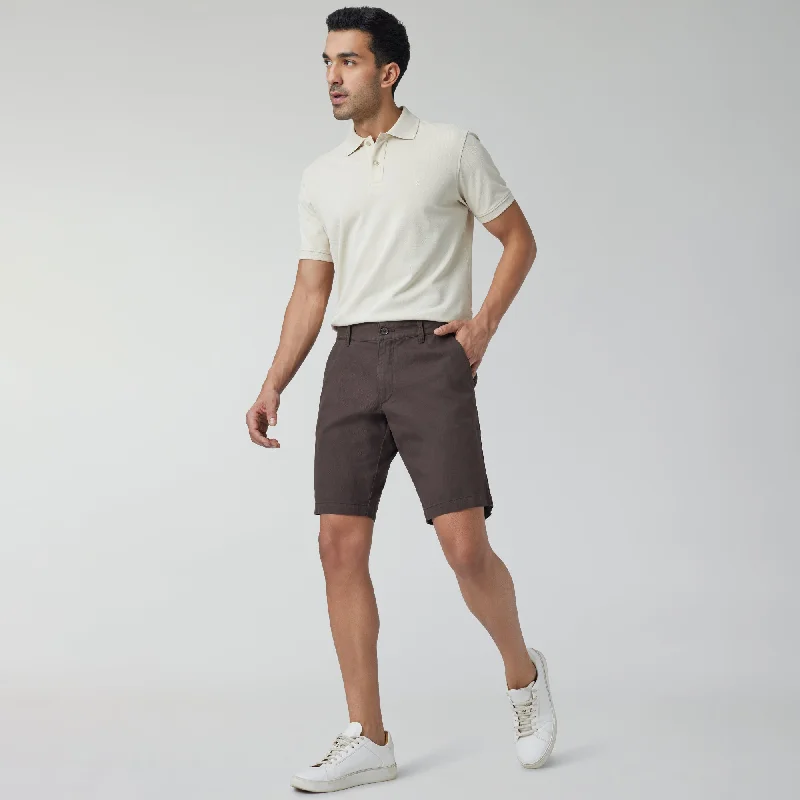 Element Cotton Chinos Shorts For Men Malt Brown