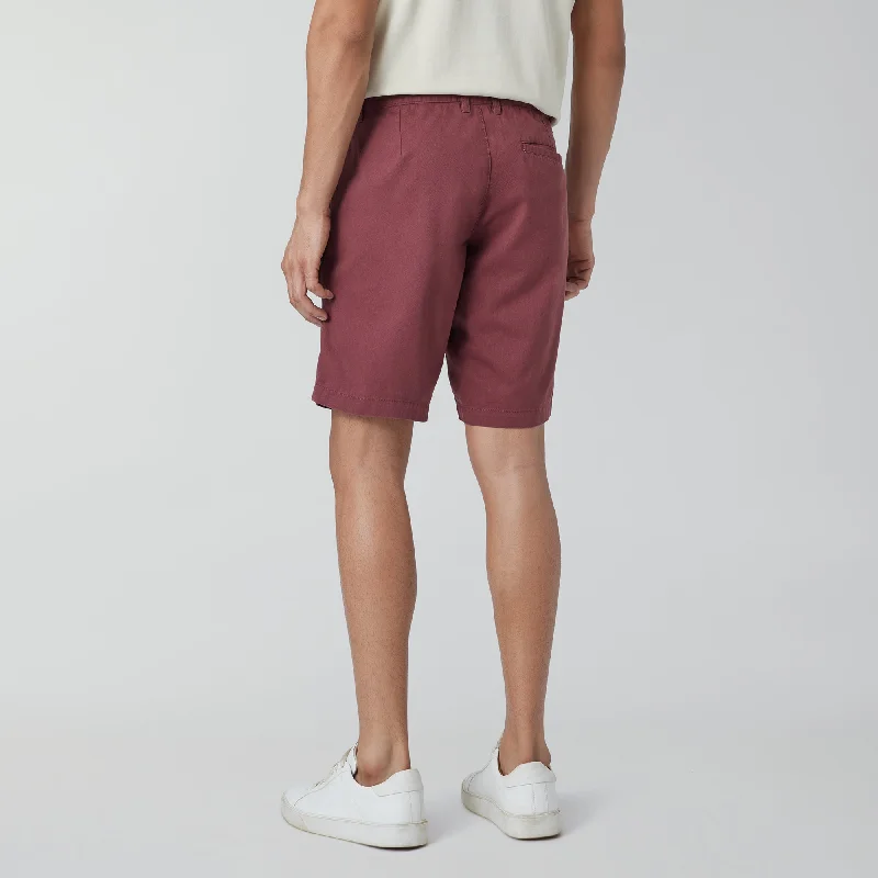 Element Cotton Chinos Shorts For Men Brick Red