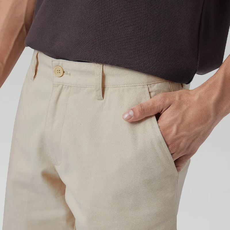 Element Cotton Chinos Shorts For Men Latte Brown