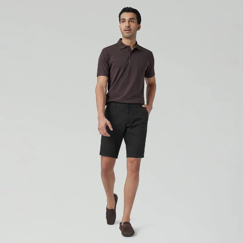 Element Cotton Chinos Shorts For Men Pitch Black