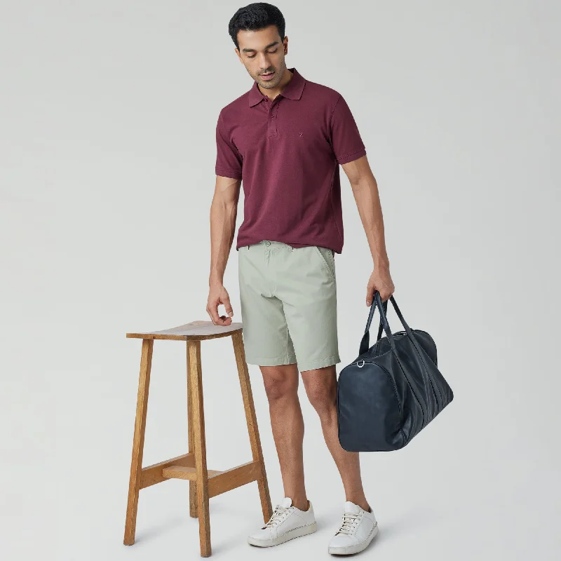 Element Cotton Chinos Shorts For Men Tea Green