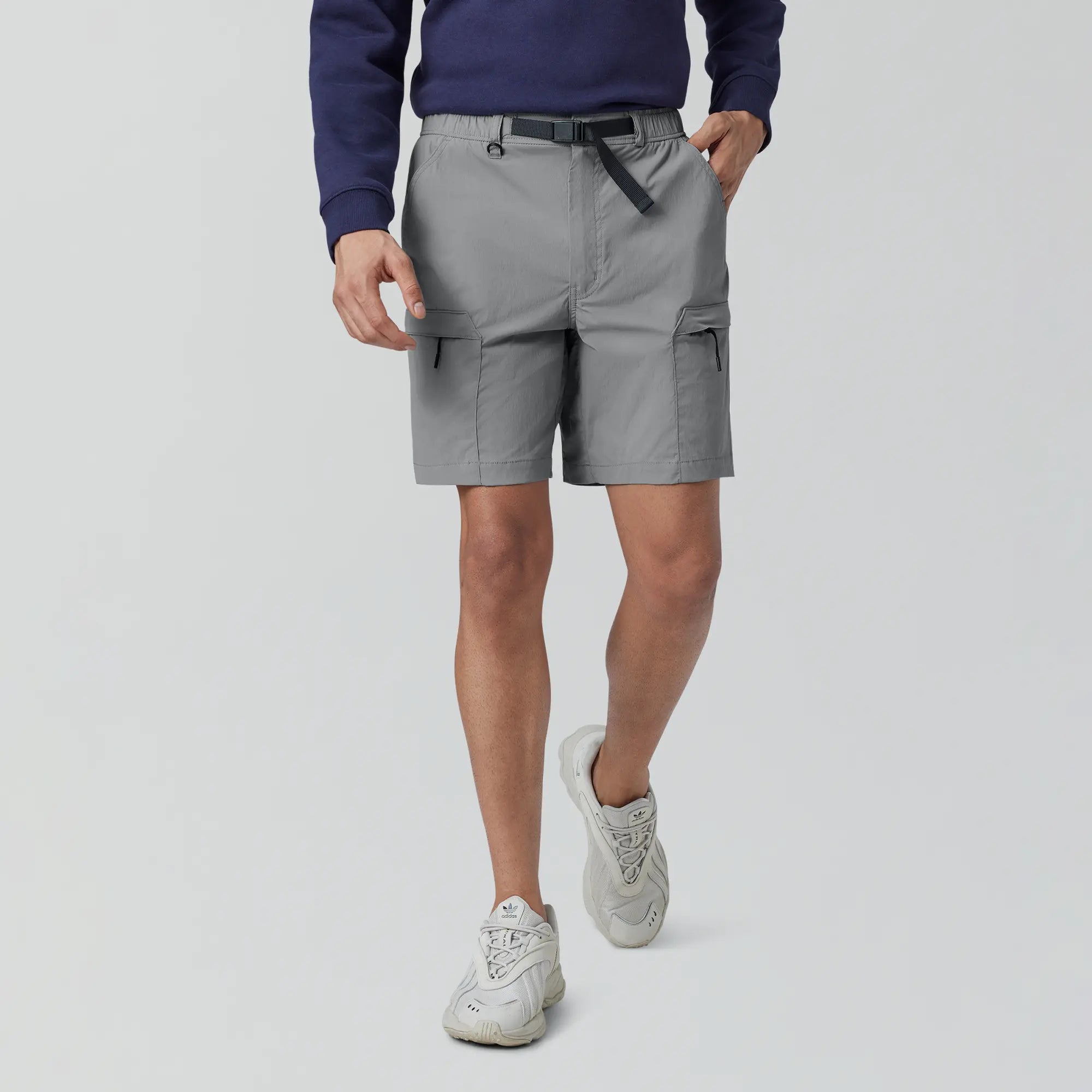 Moveo Cargo Shorts Ash Grey