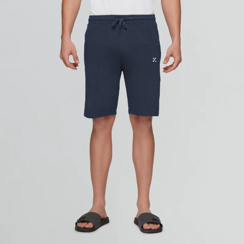 Pace Cotton Rich Shorts Midnight Blue