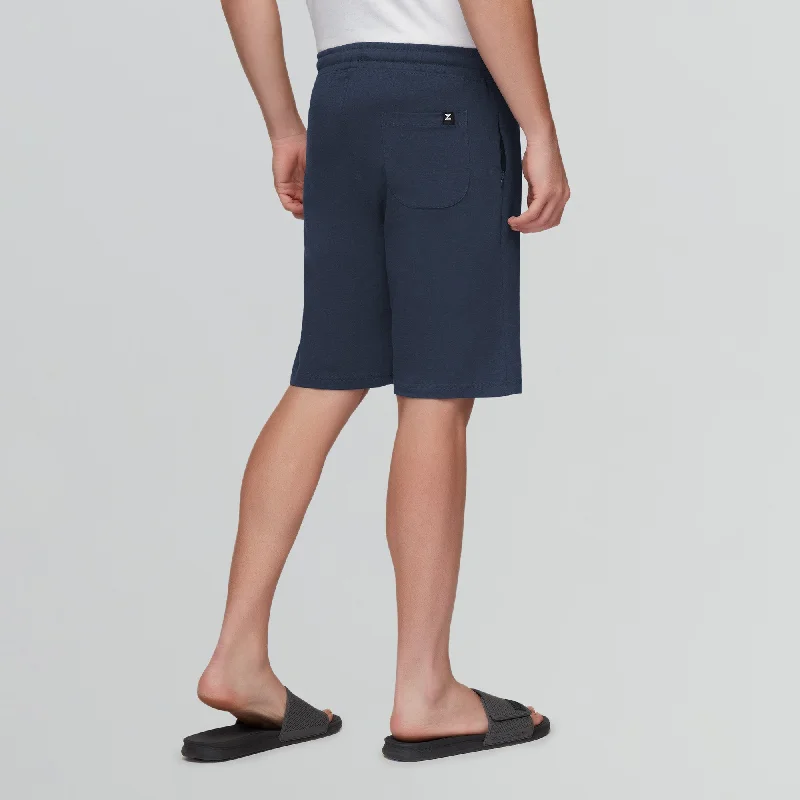 Pace Cotton Rich Shorts Midnight Blue