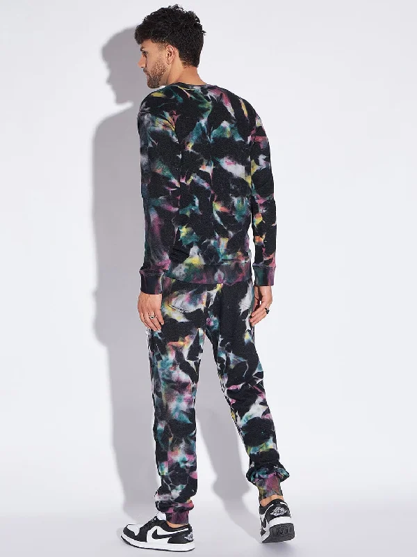 Multicolour Tie Dye Sweatshirt & Jogger Combo Tracksuit