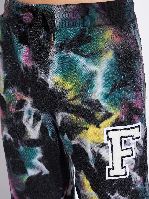 Multicolour Tie Dye Sweatshirt & Jogger Combo Tracksuit