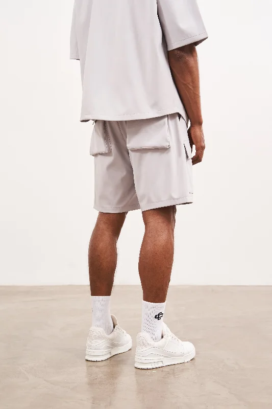 TECHNICAL HEAVYWEIGHT UTILITY SHORTS - GREY