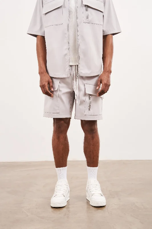 TECHNICAL HEAVYWEIGHT UTILITY SHORTS - GREY